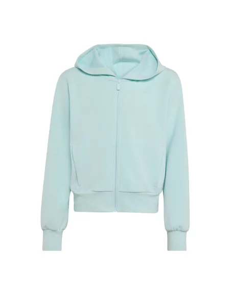 ADIDAS SPORTSWEAR Sportski gornji dio trenirke ADIDAS GIRLS FULL HOODIE Track akvamarin