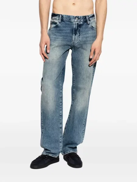 Tiesūs džinsai Emporio Armani mėlyna