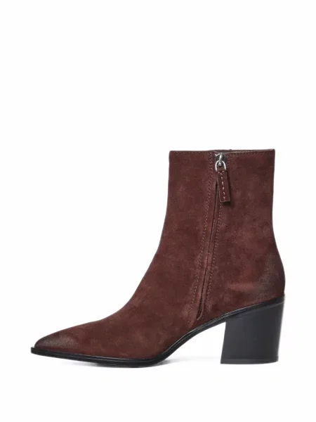 Botine Coccinelle din piele de căprioară maro