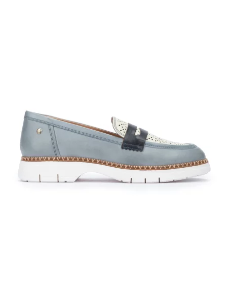 Loafersy Pikolinos skórzane niebieskie