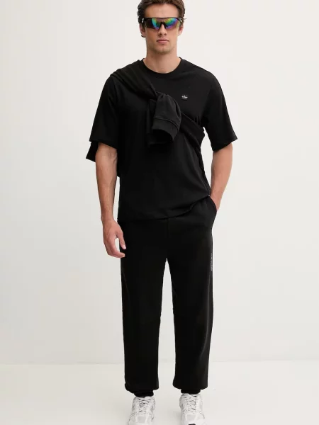 Calvin Klein Performance trening kratka majica z bombažem črna