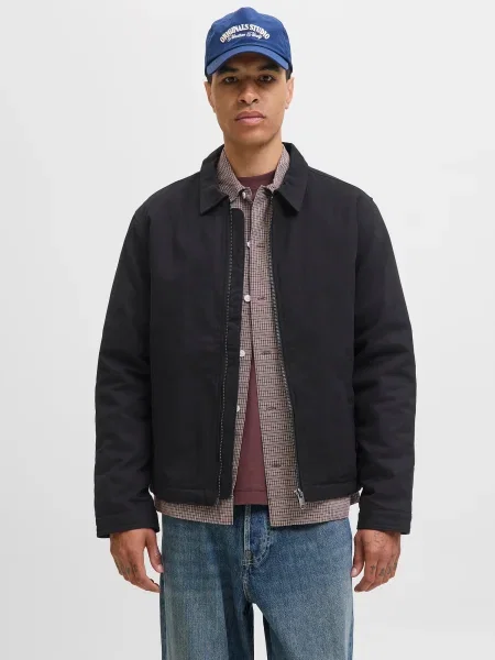 JACK & JONES Prechodná bunda JJEDOVER' čierna