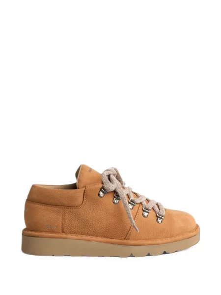 Sneakerși Panchic din piele maro