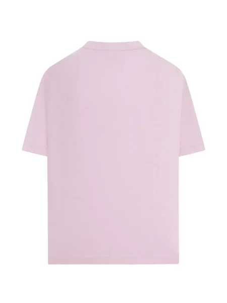 Тениска Balenciaga с кръгло деколте розово