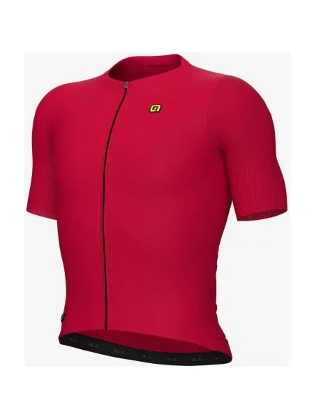 Koszulka rowerowa Alé Race rubinowy M czerwony