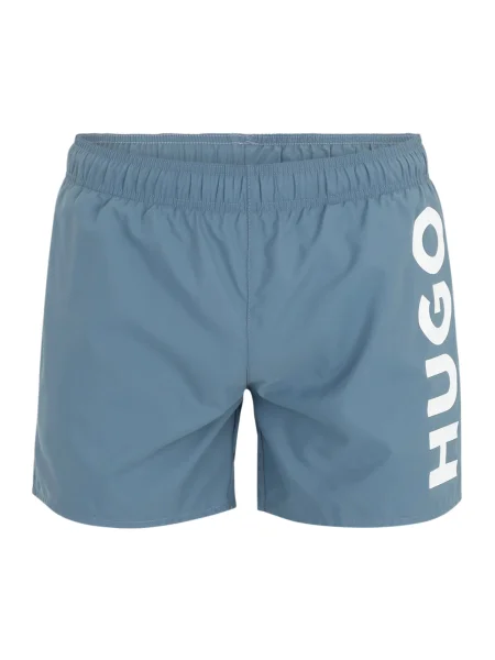 HUGO Kratke kopalne hlače ABAS golobje modra bela