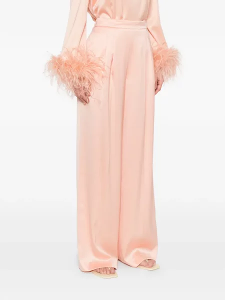 Pantaloni Twinset plisate roz