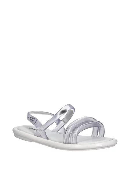 Sandale Melissa slingback cu bretele alb