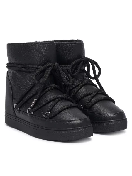 Hótaposó Inuikii Full Leather Wedge fekete