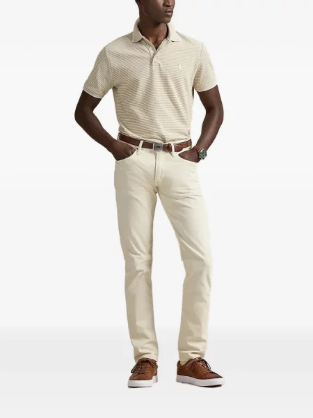 Bőr húzózsinór pólóing Polo Ralph Lauren barna