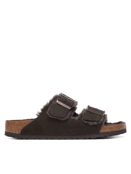 Klapki Birkenstock brązowe