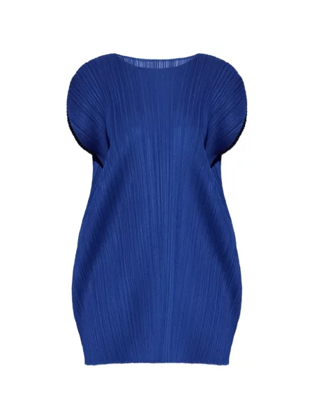 Rochie mini Pleats Please Issey Miyake albastru