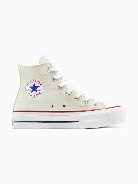 Маратонки Converse Chuck Taylor All Star на платформе бяло