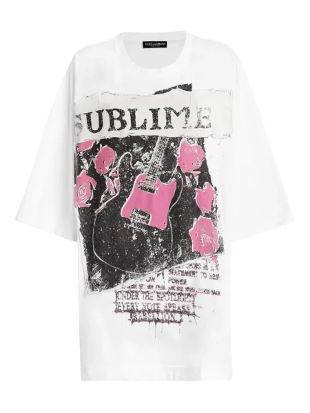 Tricou Dolce & Gabbana cu imagine alb