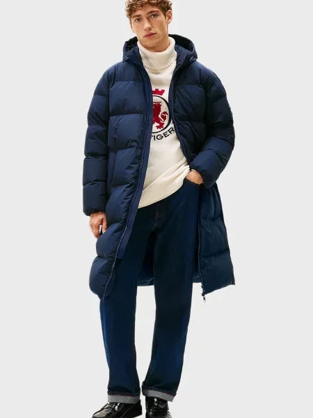 Пуховик Tommy Hilfiger синий