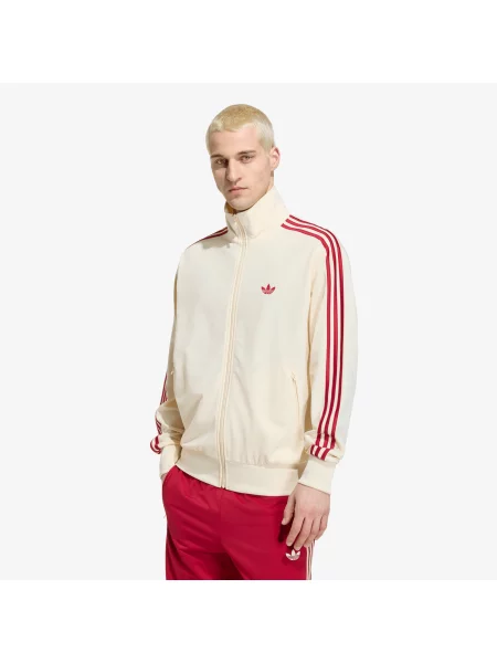 Sweatshirt adidas Firebird Track Jacket Warm Vanilla/ Team Victory Red XL roșu