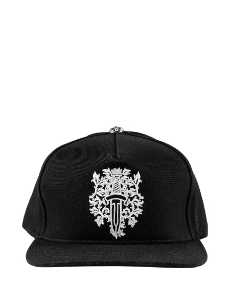 Căciulă Chrome Hearts cu motiv cu inimi negru