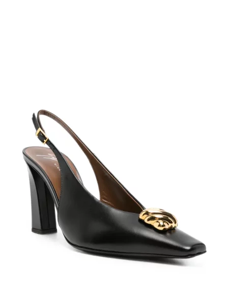 Pantofi cu toc Giuseppe Zanotti slingback negru