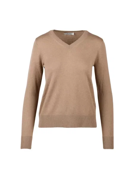 Sweter Max Mara wełniany beżowy