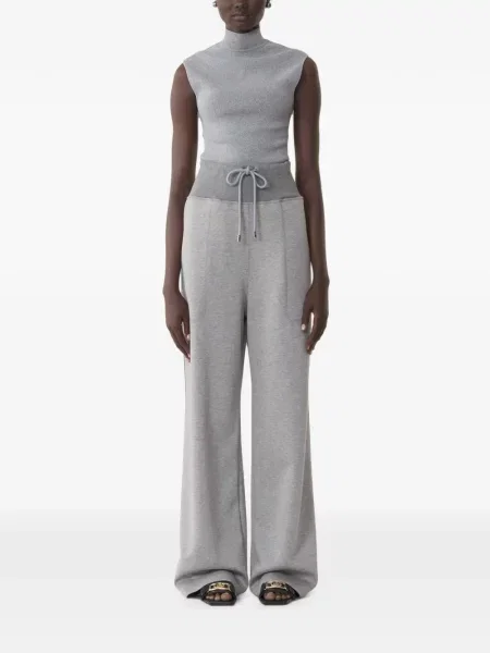Pantaloni de jogging Lanvin din jerseu alergare gri