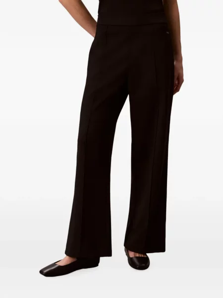 Pantaloni Calvin Klein cu autograf maro