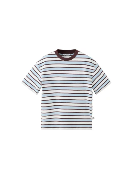 MANGO KIDS Tricou albastru alb