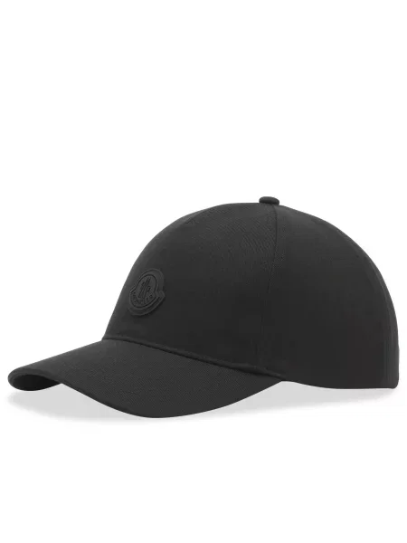 Czapka z daszkiem Moncler czarna