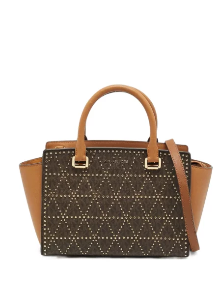 Rochie Michael Michael Kors tricotate cu tepi maro