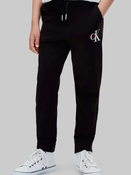 Calvin Klein Jeans pantaloni de trening pentru copii din negru