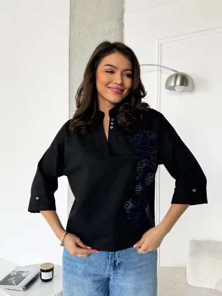 Лляна Блуза INNOE чорний