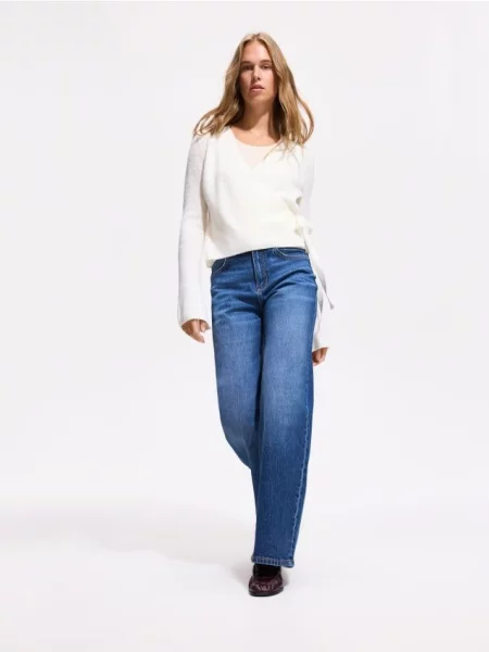 Reserved LADIES` JEANS TROUSERS bleumarin