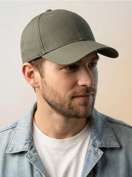 Sinsay Czapka z daszkiem khaki