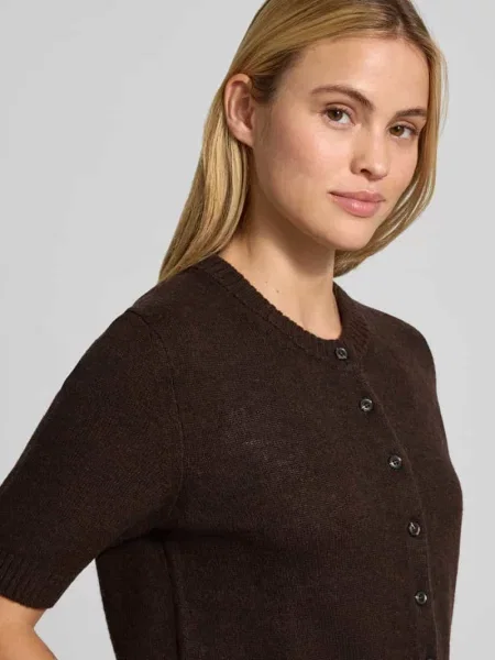 Kardigan o kroju slim fit z czystego lnu w imitacji dzianiny Stefanel