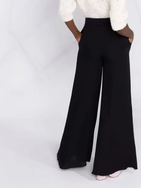 Zvonové kalhoty Moschino černé