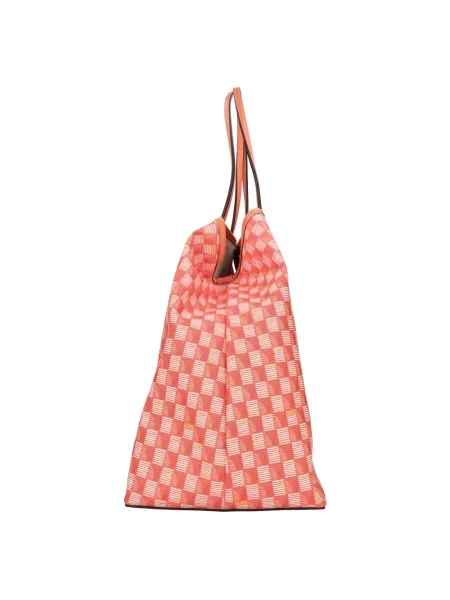 Shopperka Guess skórzana pomarańczowa