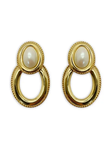 Cercei Jennifer Gibson Jewellery cu perle auriu
