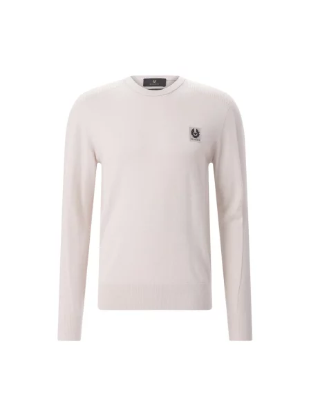 Sweter Belstaff wełniany beżowy