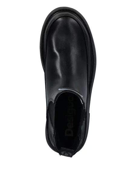 Botine chelsea Desigual cu platformă negru