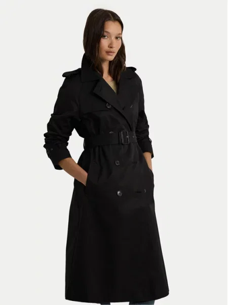 Παλτό Lauren Ralph Lauren μαύρο