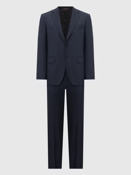 Костюм з вовни Canali синій