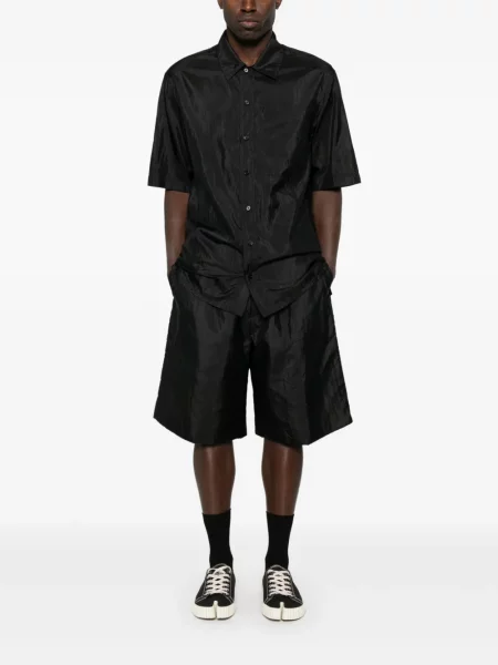 Scurt cămașă cu mânecă scurtă Jil Sander cu mâneci scurte negru