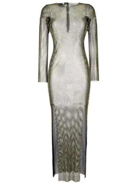 Rochie maxi Santa Brands plasă de costum negru