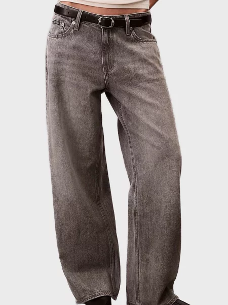 Джинси Calvin Klein Jeans з низькою посадкою сірі