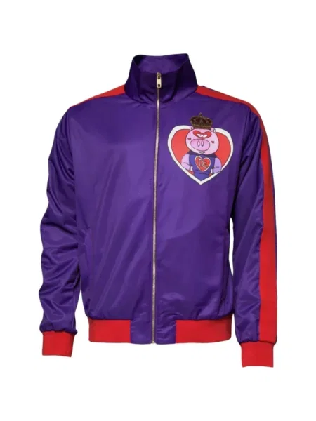 Pulover Dolce & Gabbana cu imagine violet