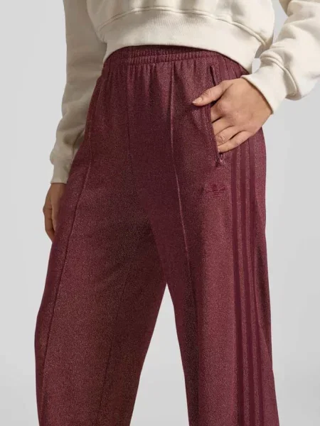 Adidas Originals Spodnie Dresowe Fb Z Błyszczącą Nicią rot bordowy