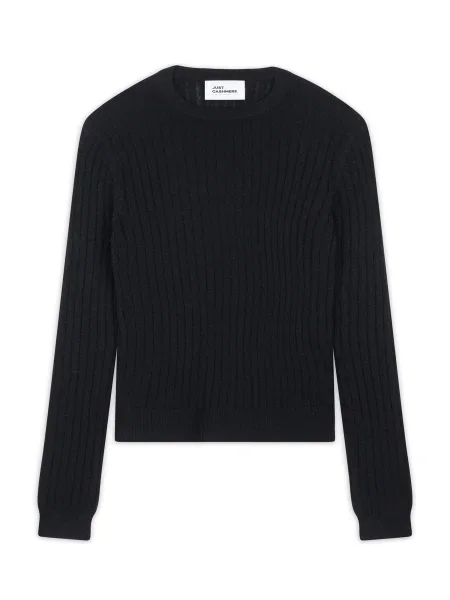 JUST CASHMERE Svetr AVANA' černá