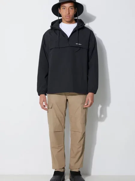 Kalhoty Carhartt WIP béžová jednoduché hnědé