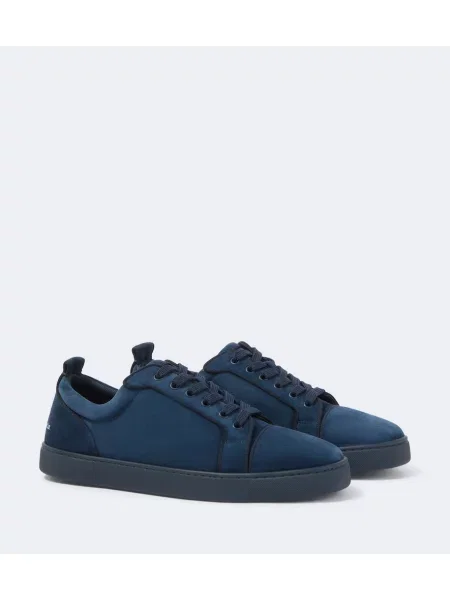 Sneakerși Christian Louboutin din piele de căprioară albastru