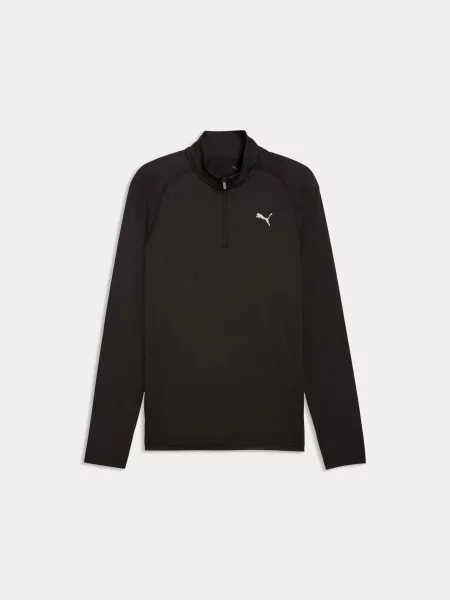 Спортивна кофта PUMA M Pwrtrain Fab Mix Zip комбінований верх чорний