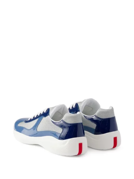 Sneakerși Prada din piele albastru